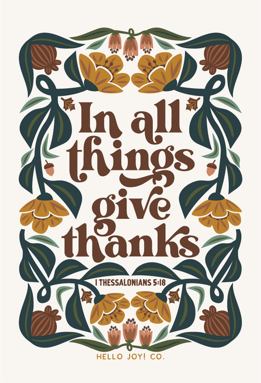 Encouraging Wednesdays ... 1 Thessalonians 5:18 in Cream