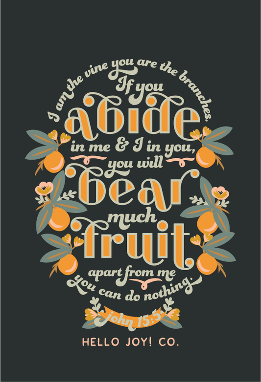 JOHN 15:5 - I am the vine; you are the branches.