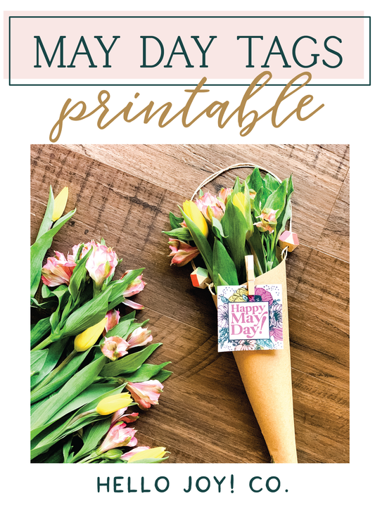 MAY DAY BASKETS & TAG – DIY & INSTANT DOWNLOAD