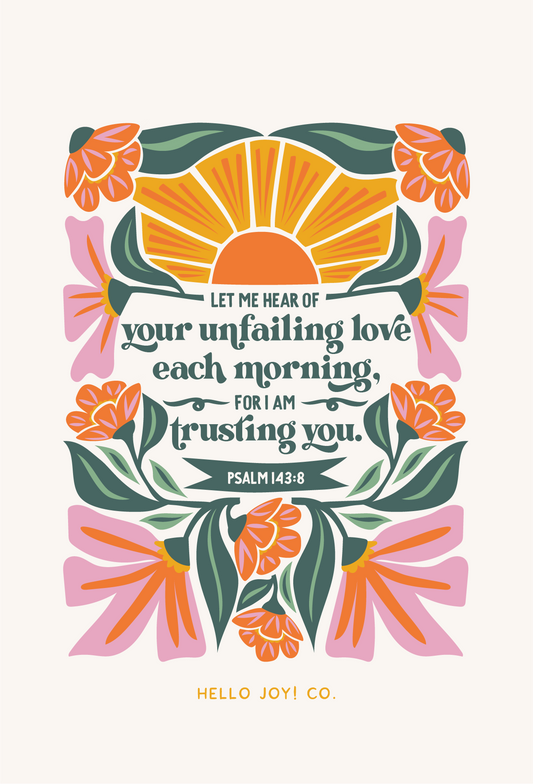 Encouraging Wednesdays ... PSALM 143:8