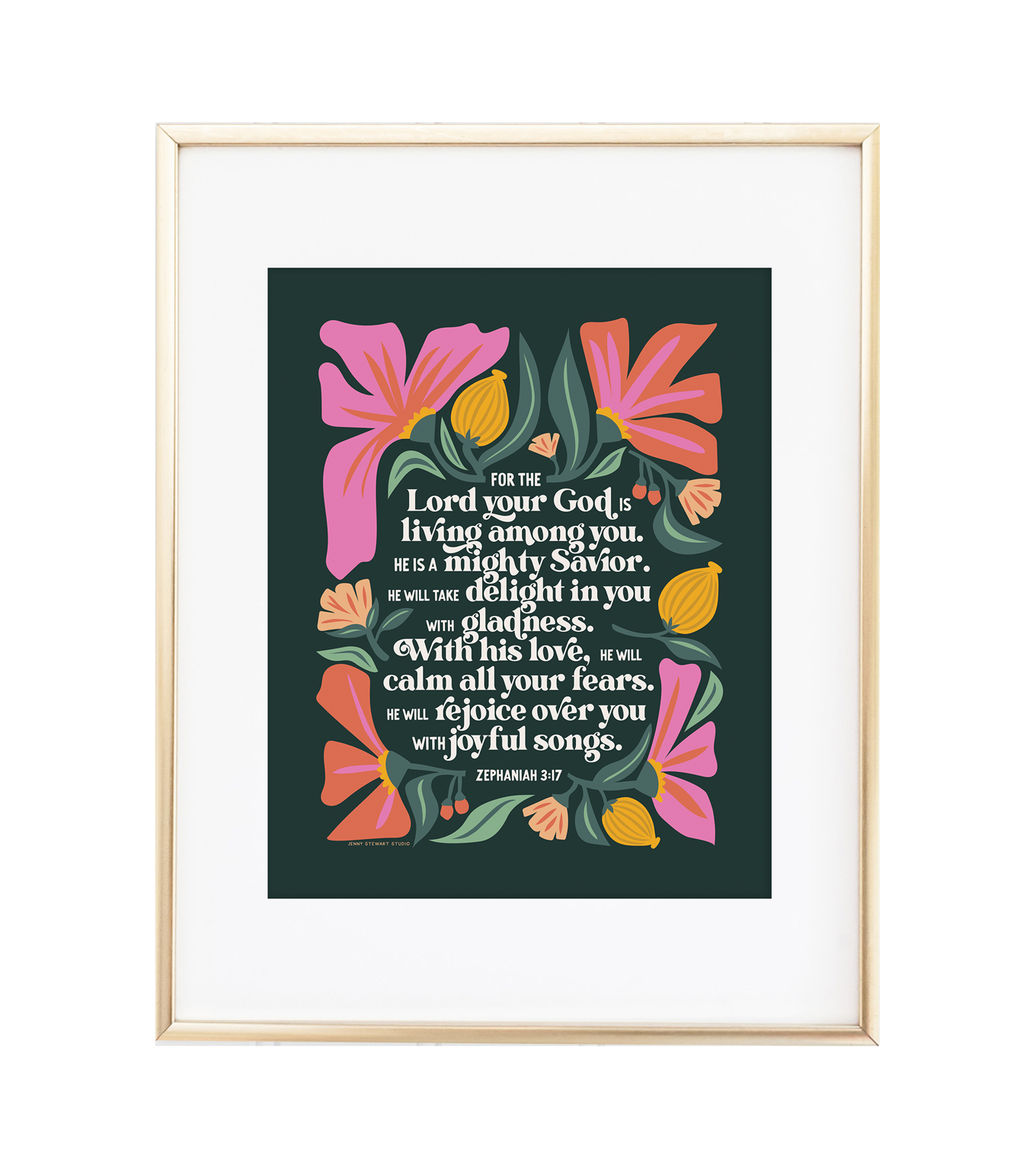 Zephaniah 3:17 Print - Instant Download