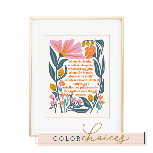Philippians 4:8 Print