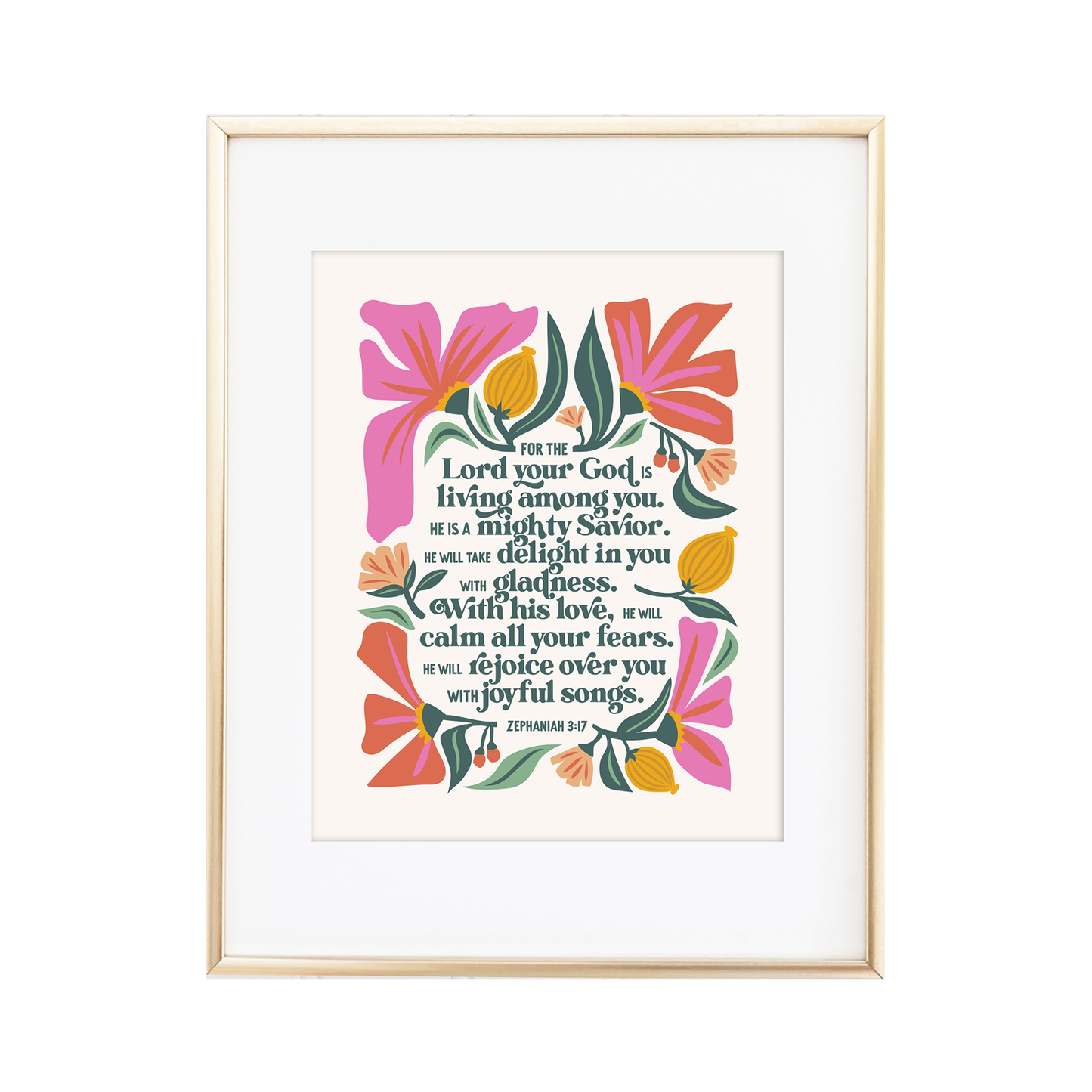 Zephaniah 3:17 Print