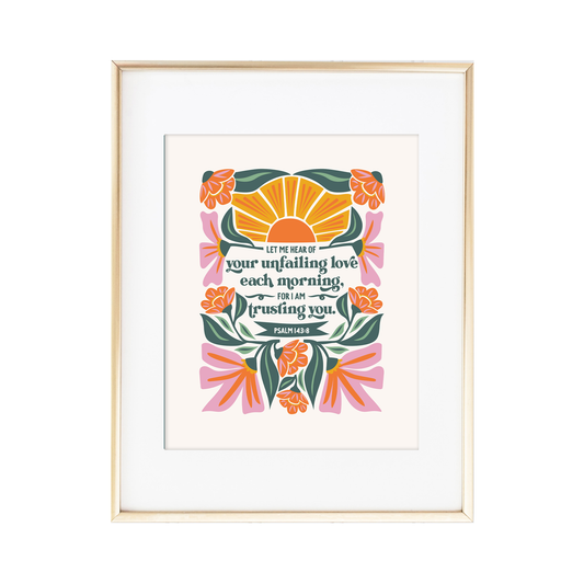 Psalm 143:8 - Instant Download
