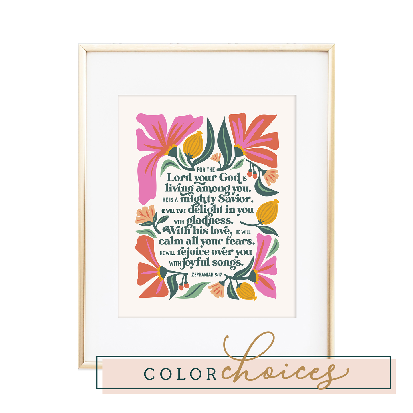 Zephaniah 3:17 Print