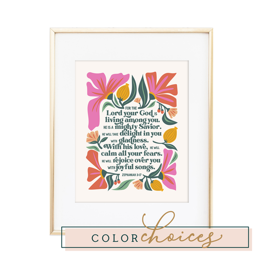 Zephaniah 3:17 Print