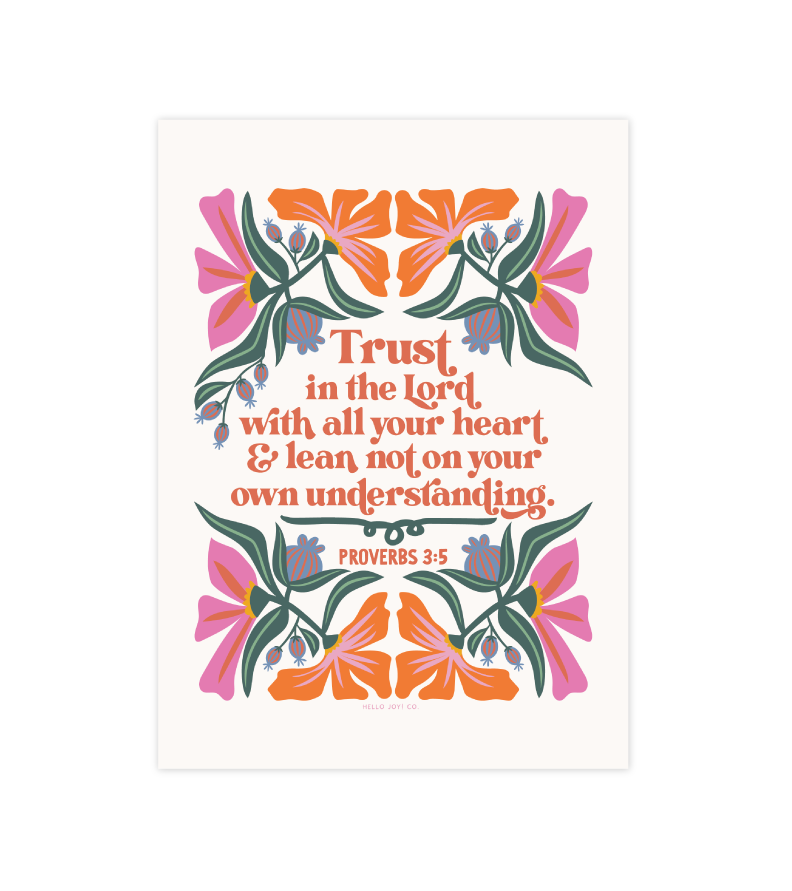 Proverbs 3:5 Print - 5x7 - Instant Download