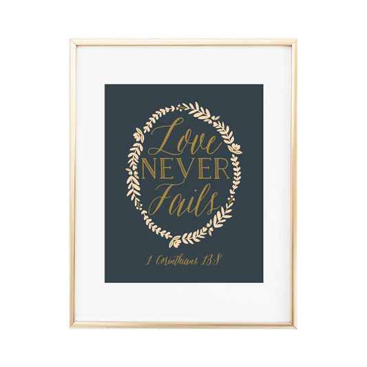 1 Corinthians 13:8 Print