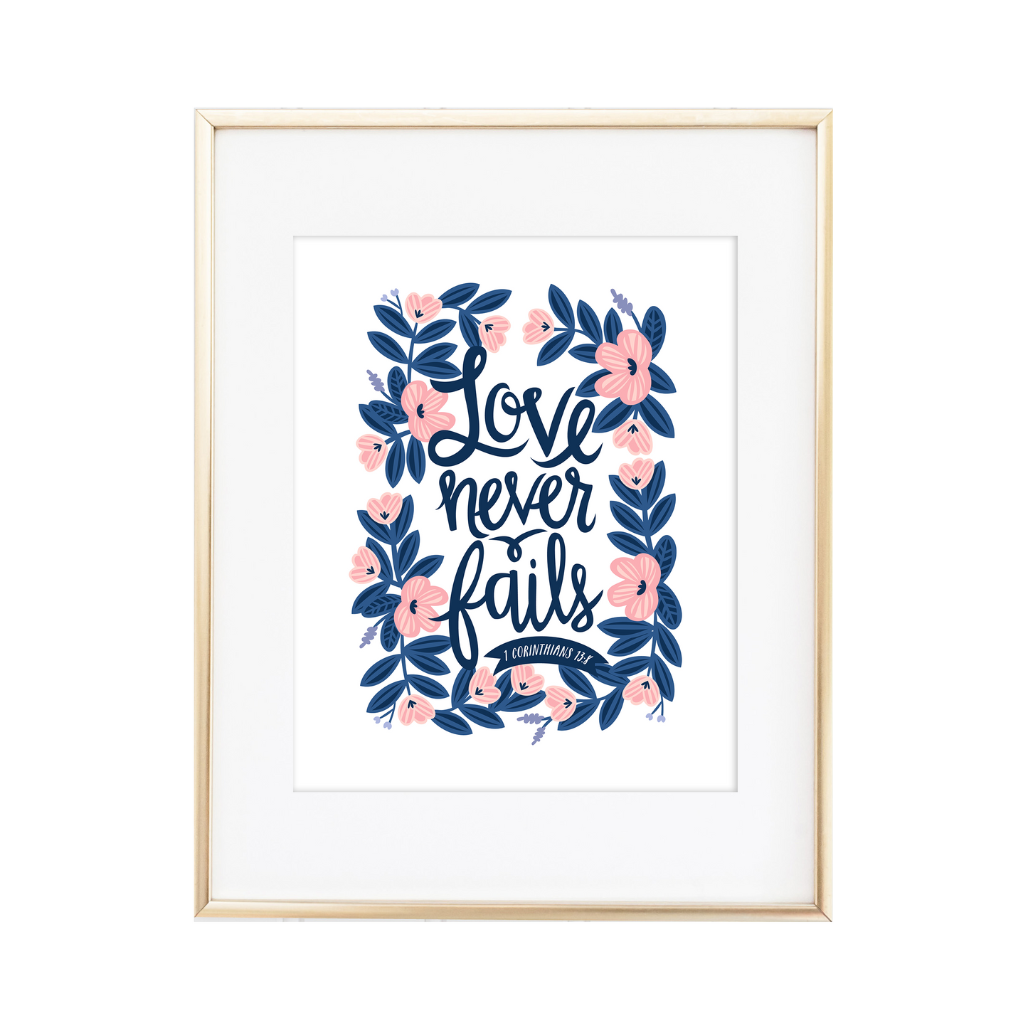 Love Never Fails 1 Corinthians 13:8 Print