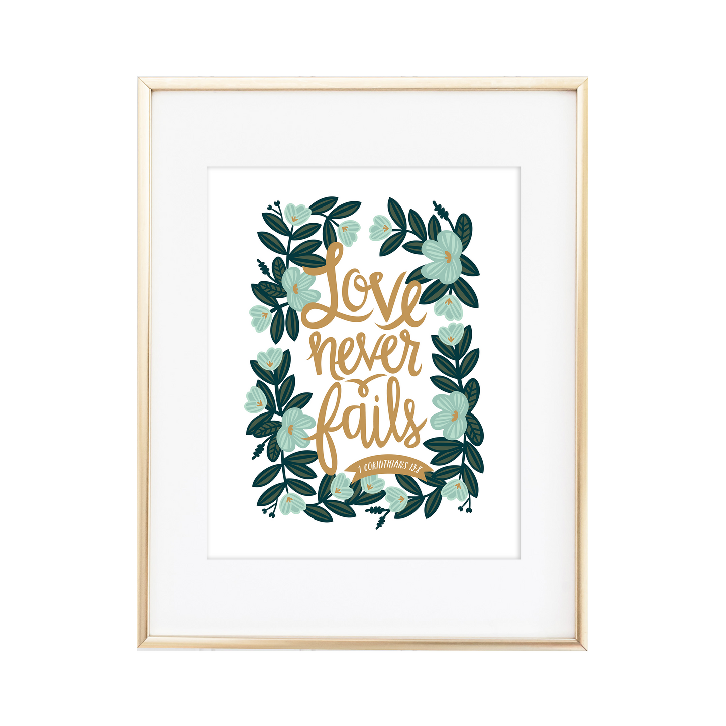 Love Never Fails 1 Corinthians 13:8 Print