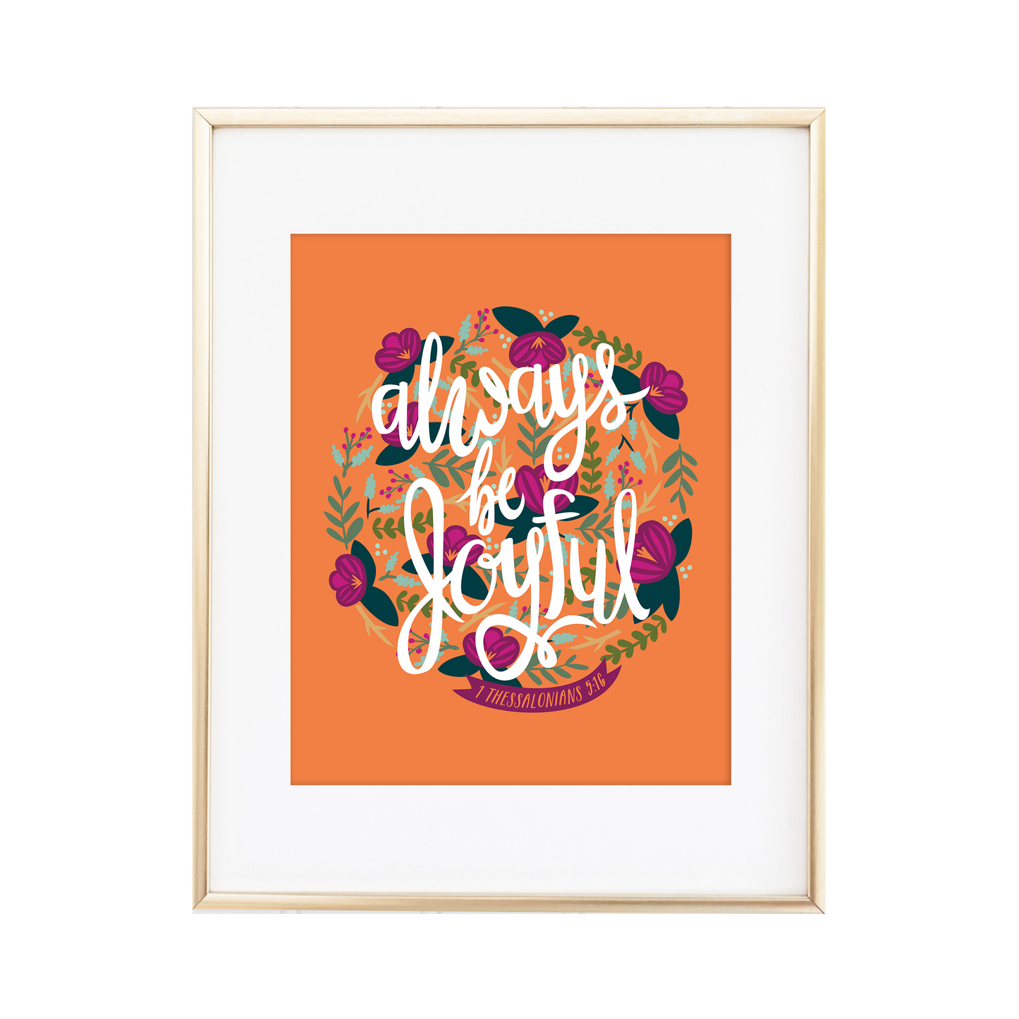 Always Be Joyful 1 Thessalonians 5:16 Print