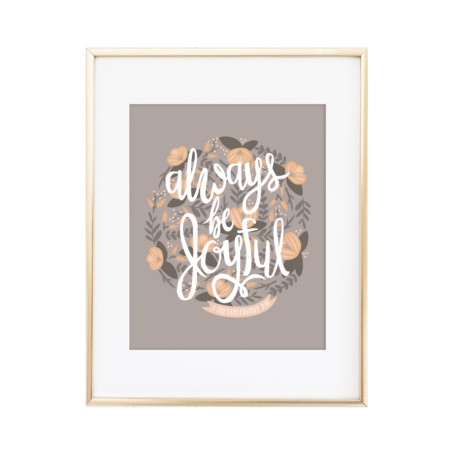 Always Be Joyful 1 Thessalonians 5:16 Print