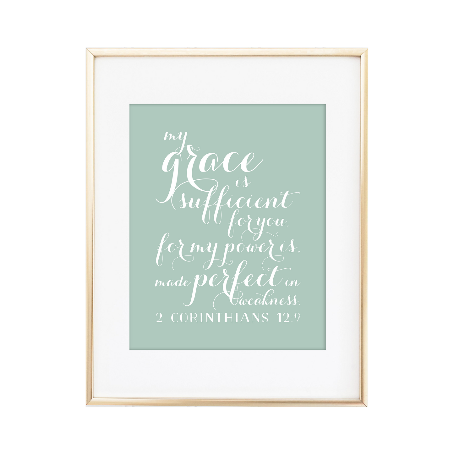 2 Corinthians 12:9 Print