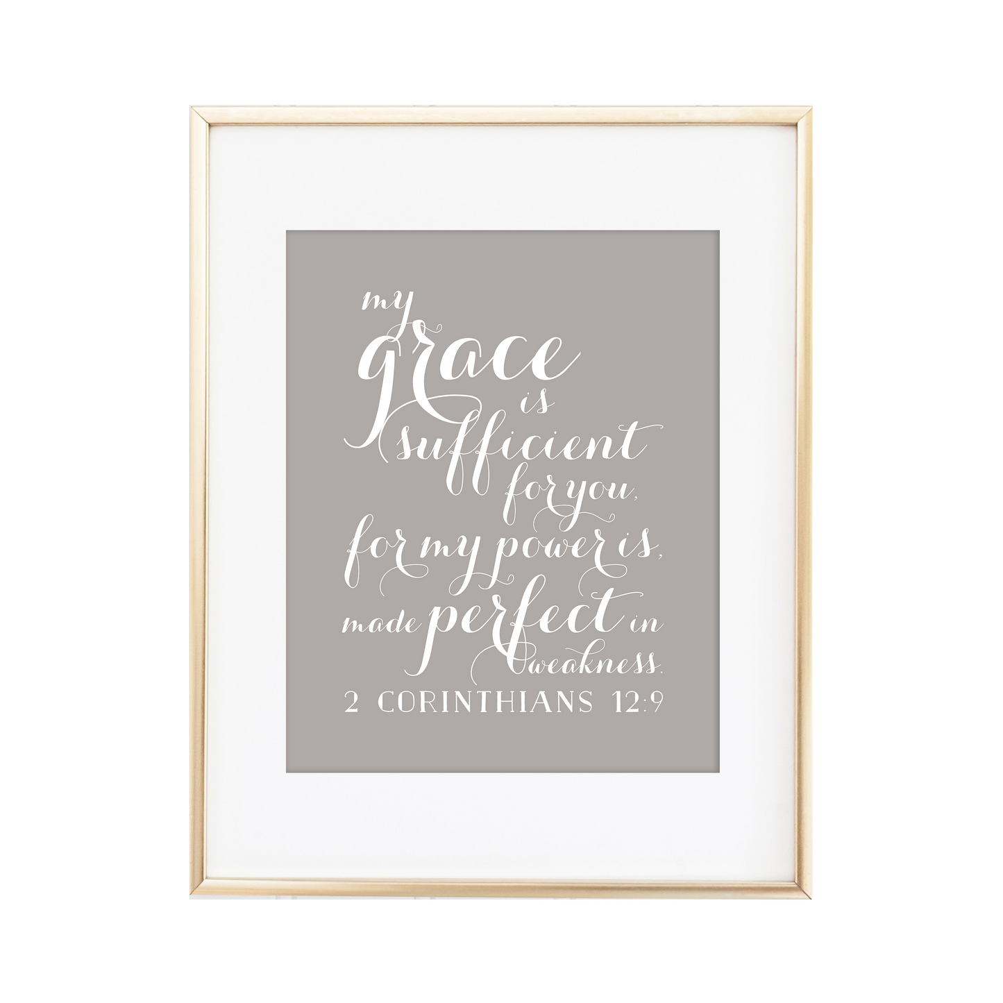 2 Corinthians 12:9 Print