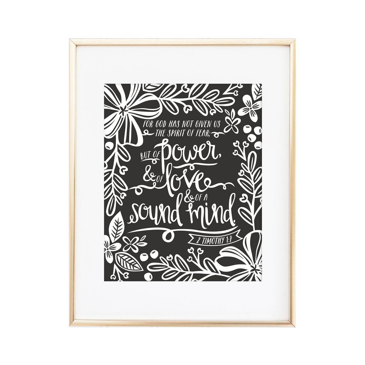 2 Timothy 1:7 Print