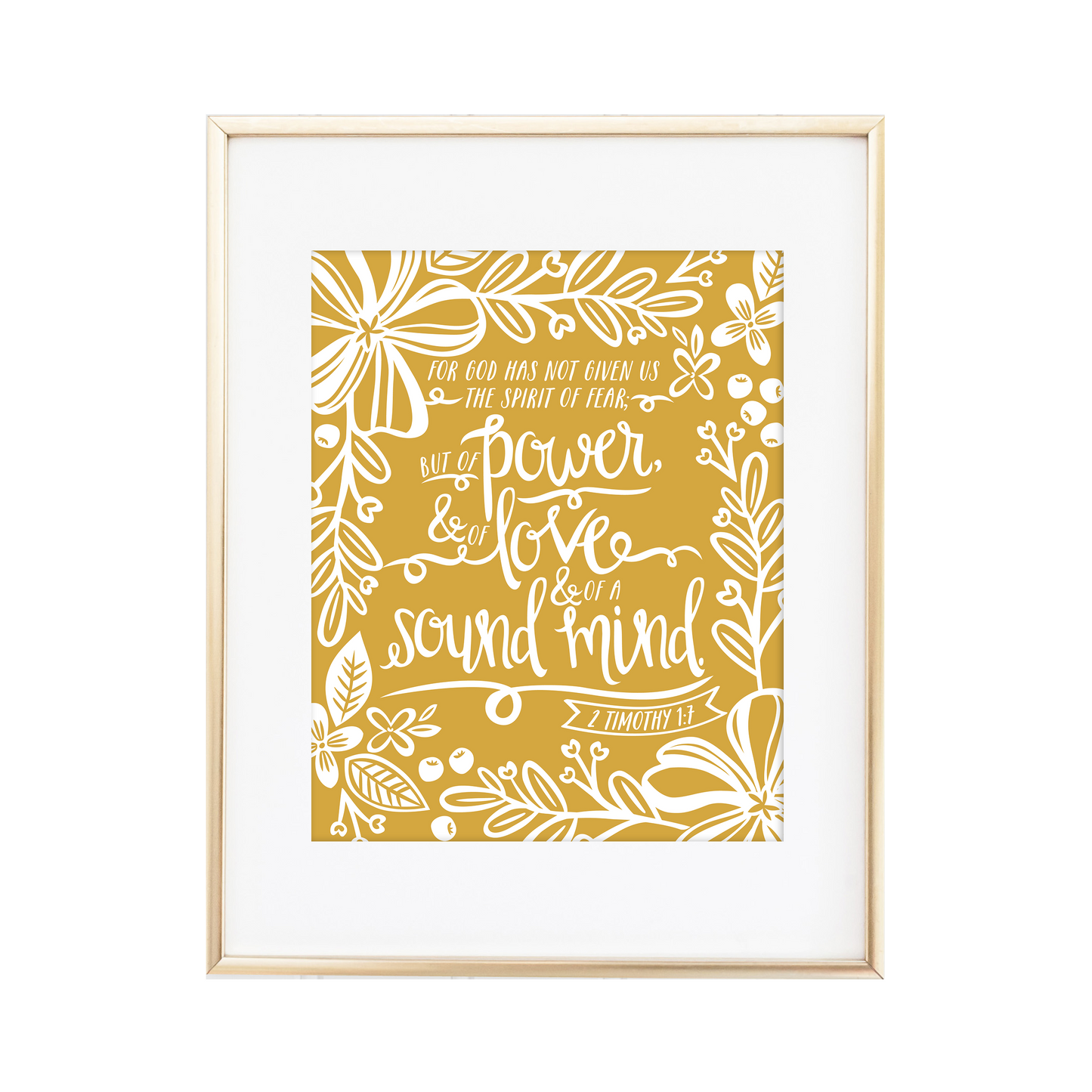 2 Timothy 1:7 Print