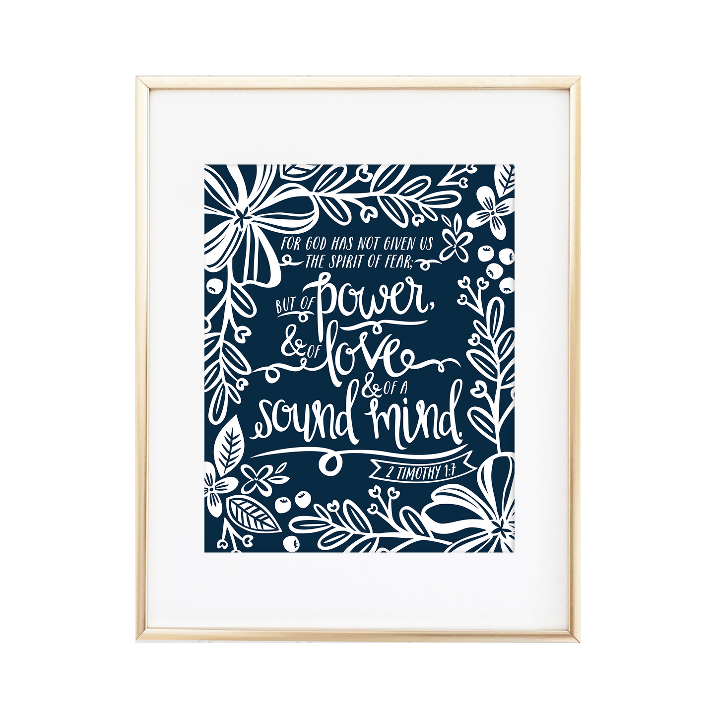 2 Timothy 1:7 Print