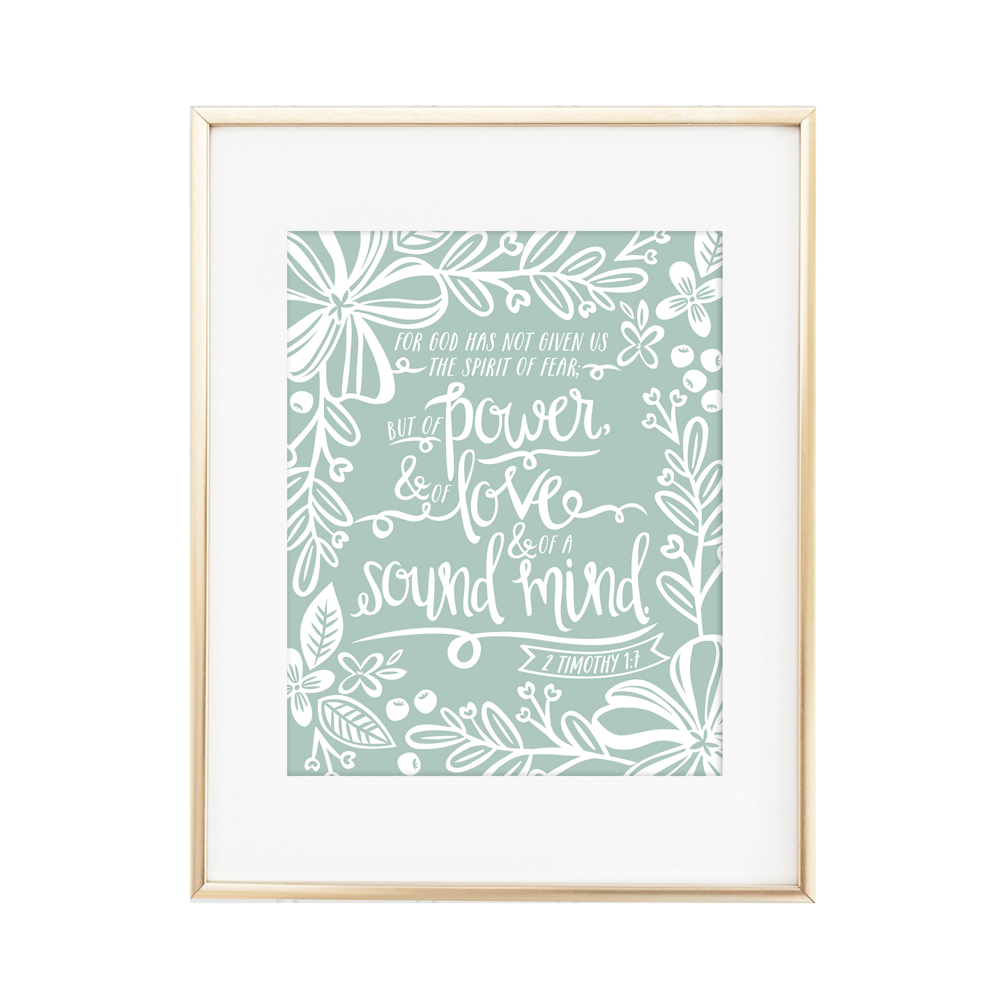 2 Timothy 1:7 Print