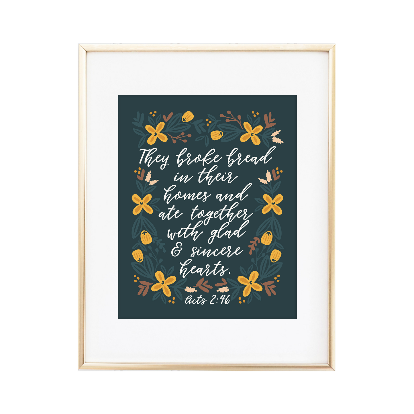 Acts 2:46 Print