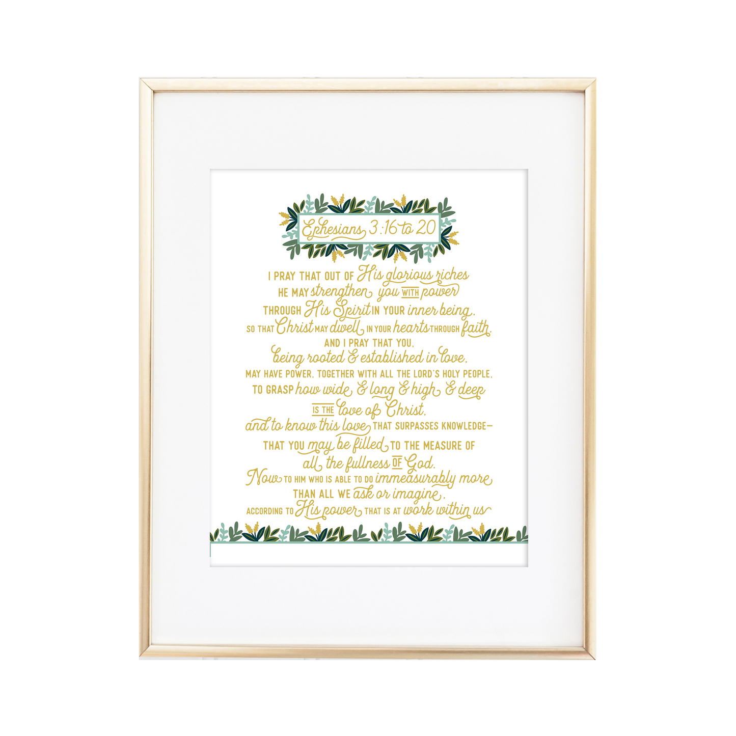 Ephesians 3:16-20 Print
