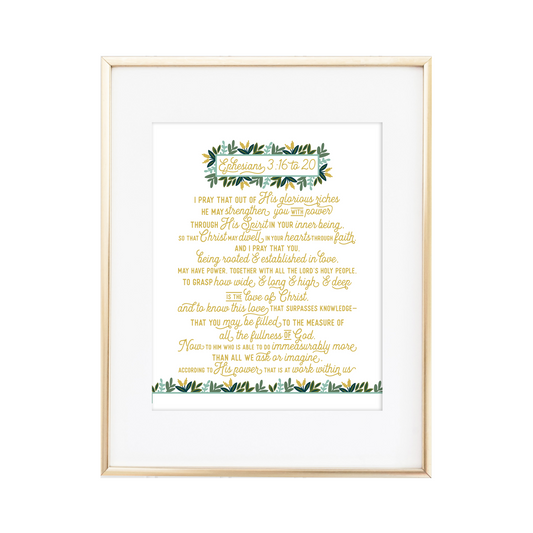 Ephesians 3:16-20 Print