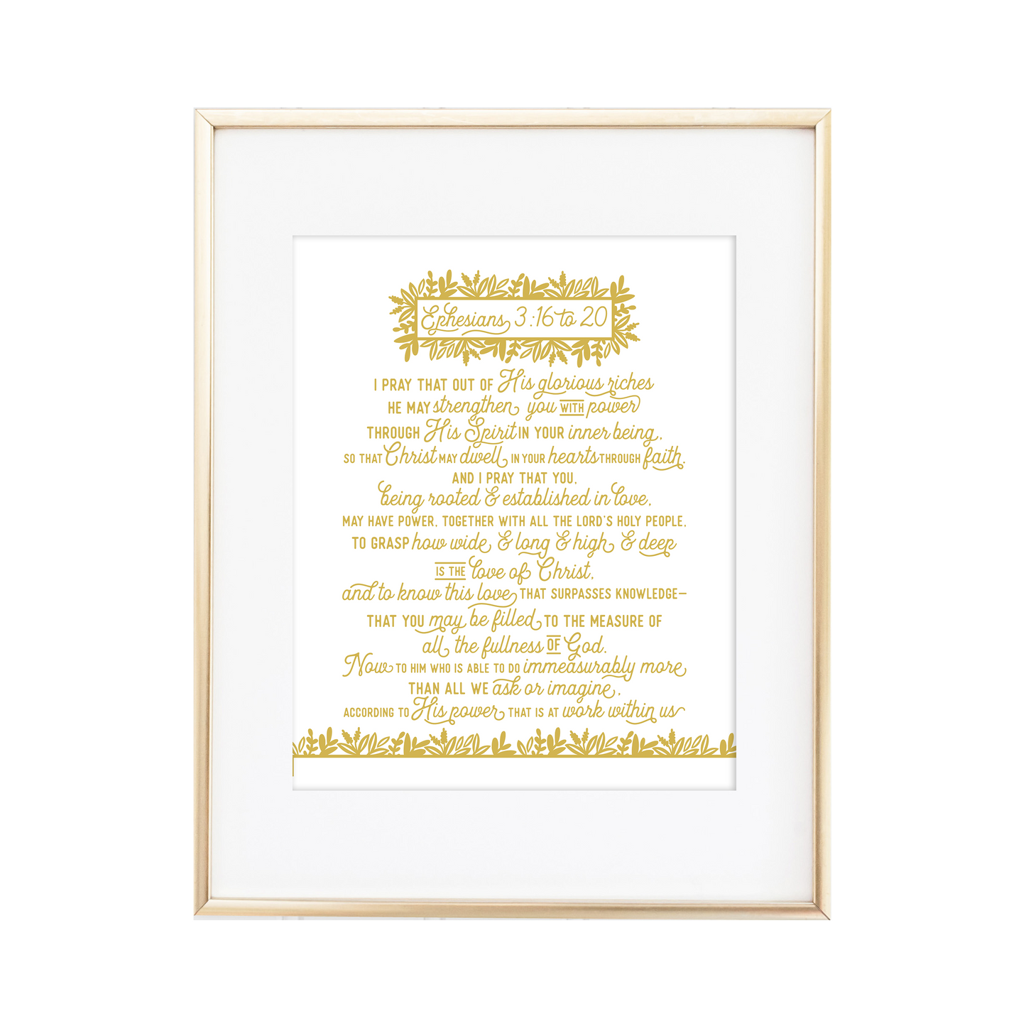 Ephesians 3:16-20 Print