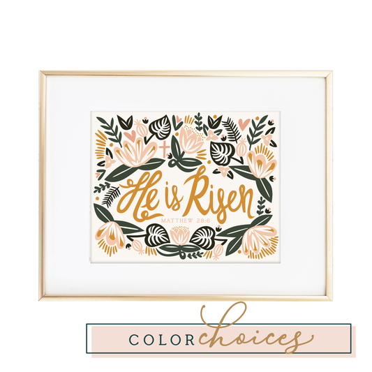 He is Risen - Matthew 28:6 Print