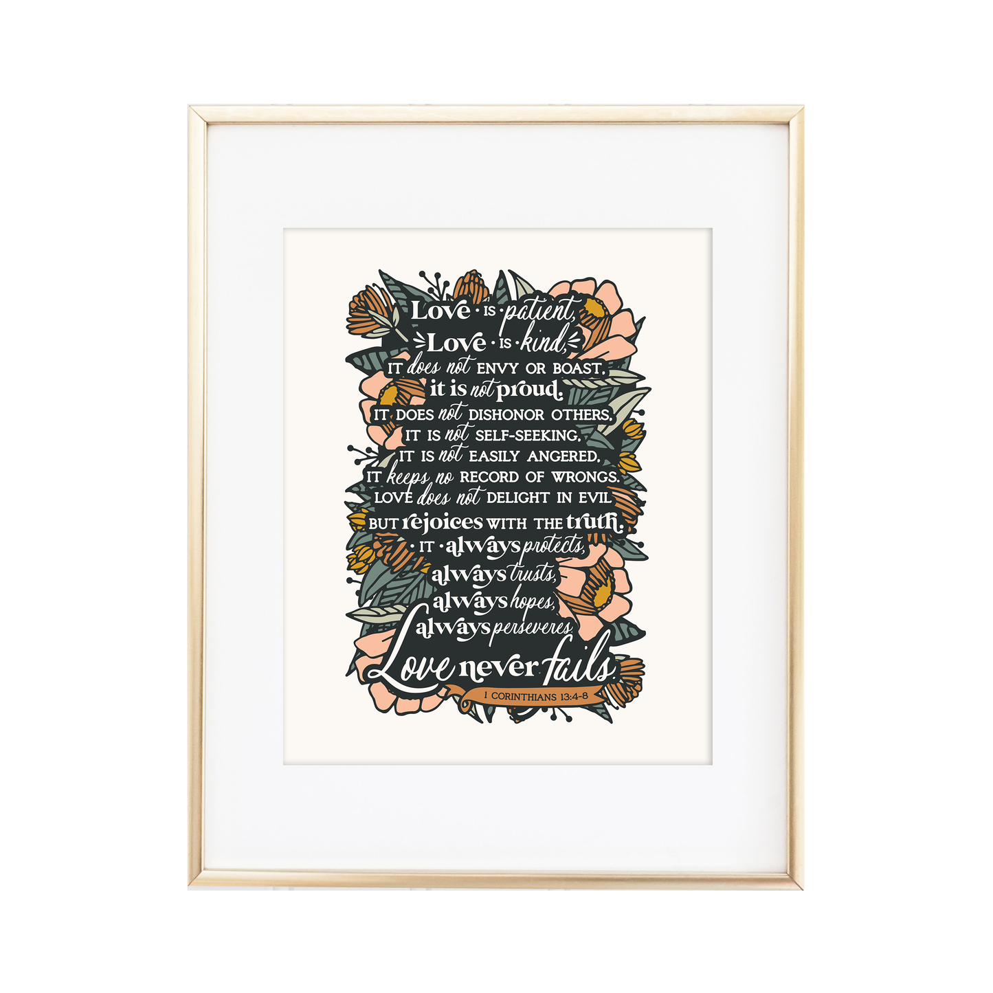 1 Corinthians 13:4-8 Print