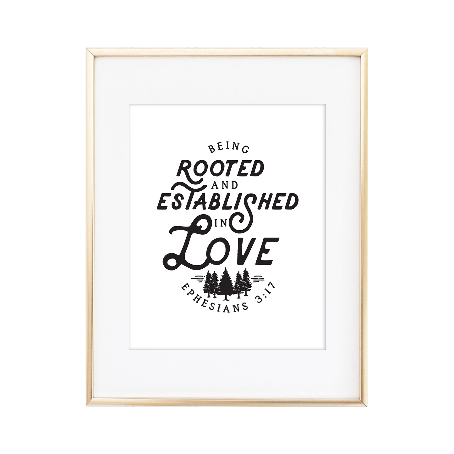 Rooted & Established in Love - Ephesians 3:17 Print