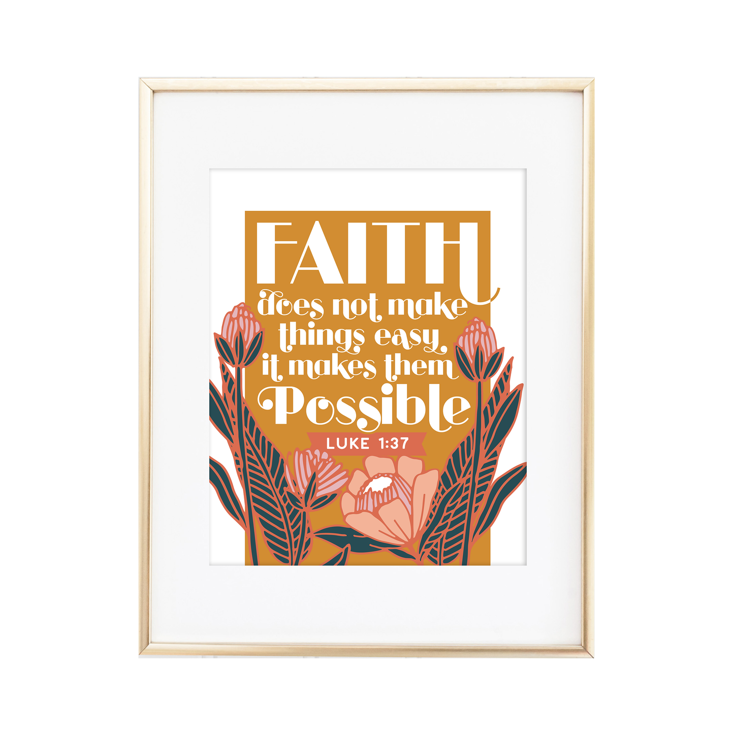 Luke 1:37 Print