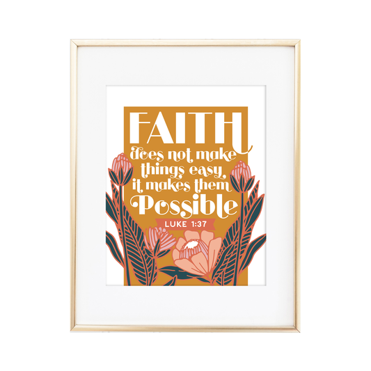 Luke 1:37 Print