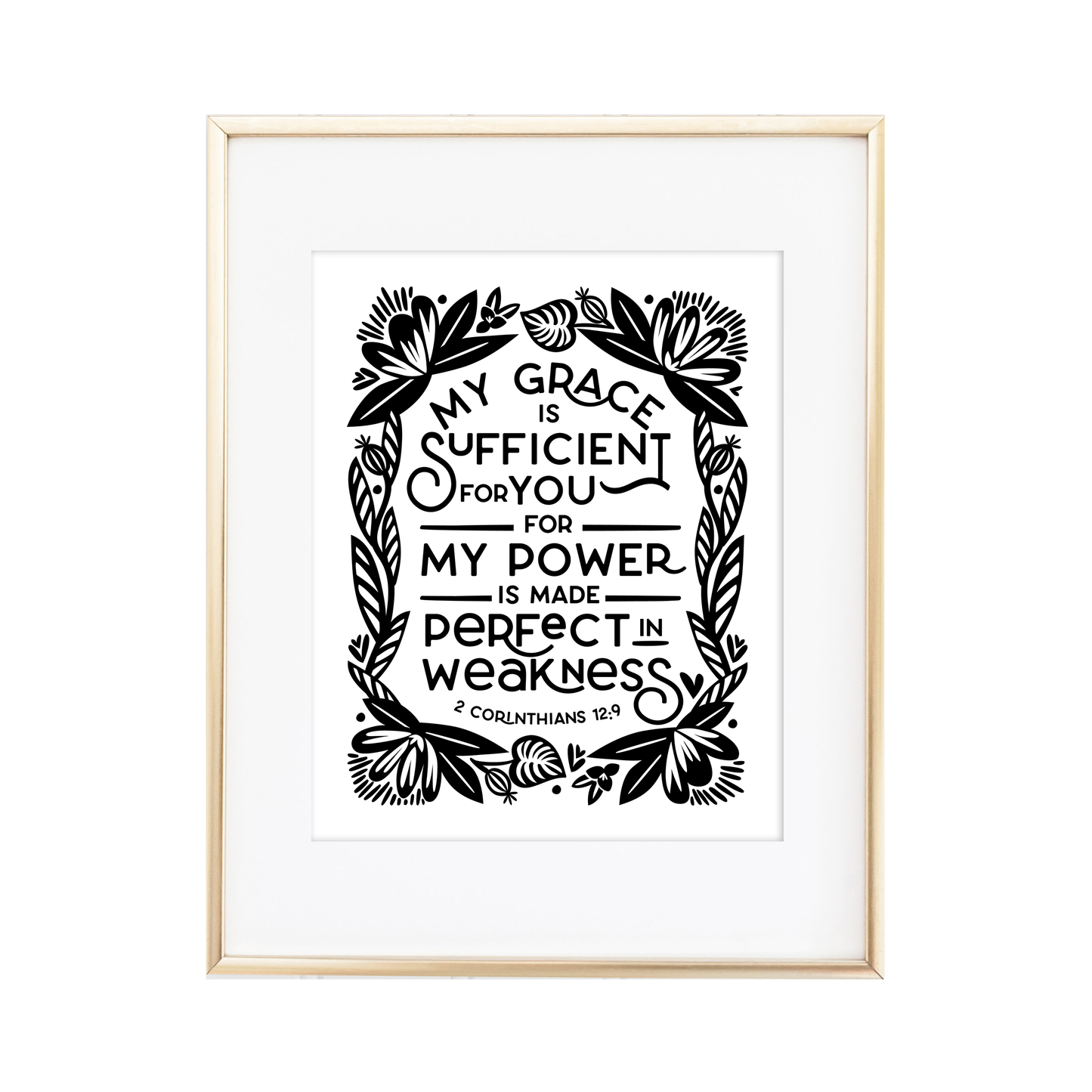 2 Corinthians 12:9 Print