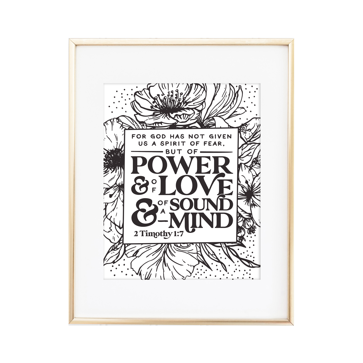 2 Timothy 1:7 Print