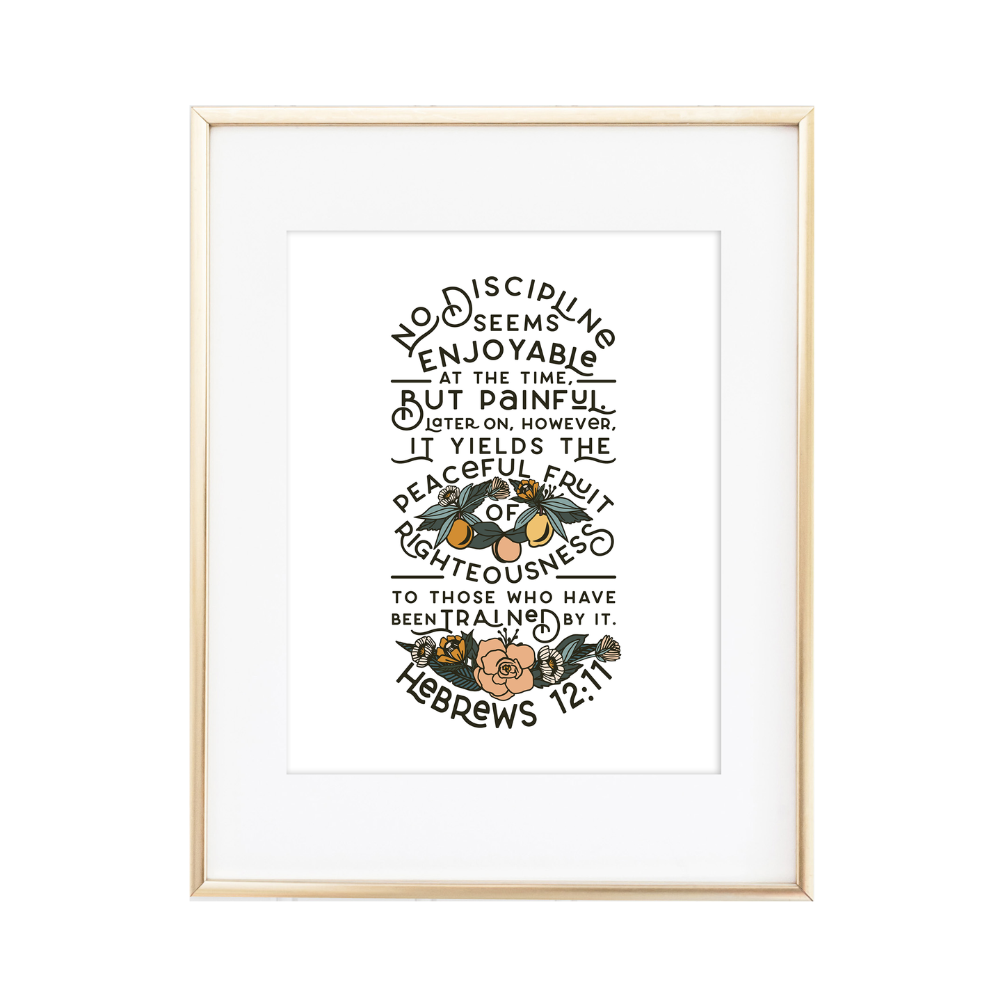 Hebrews 12:11 Print