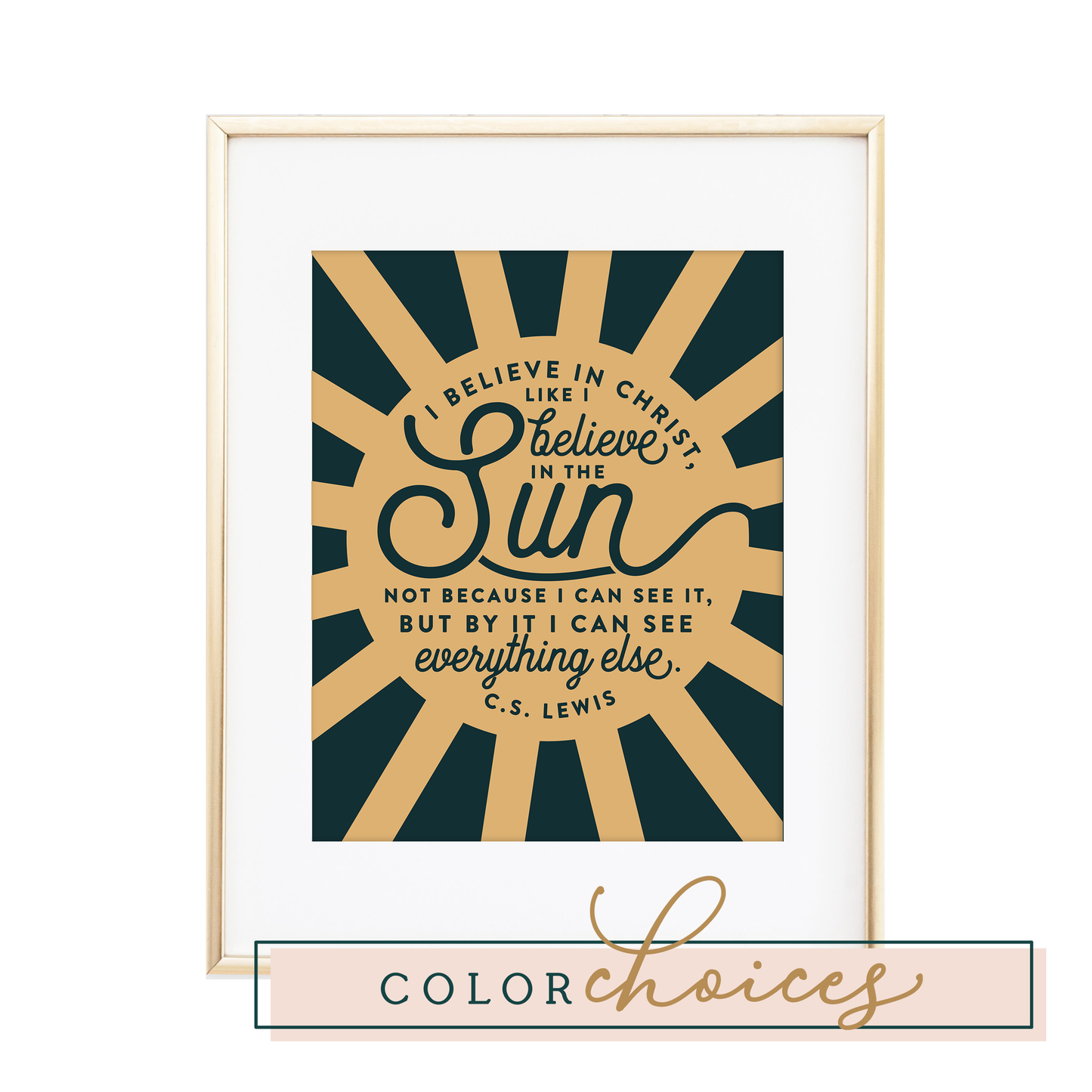 I Believe in Christ Print