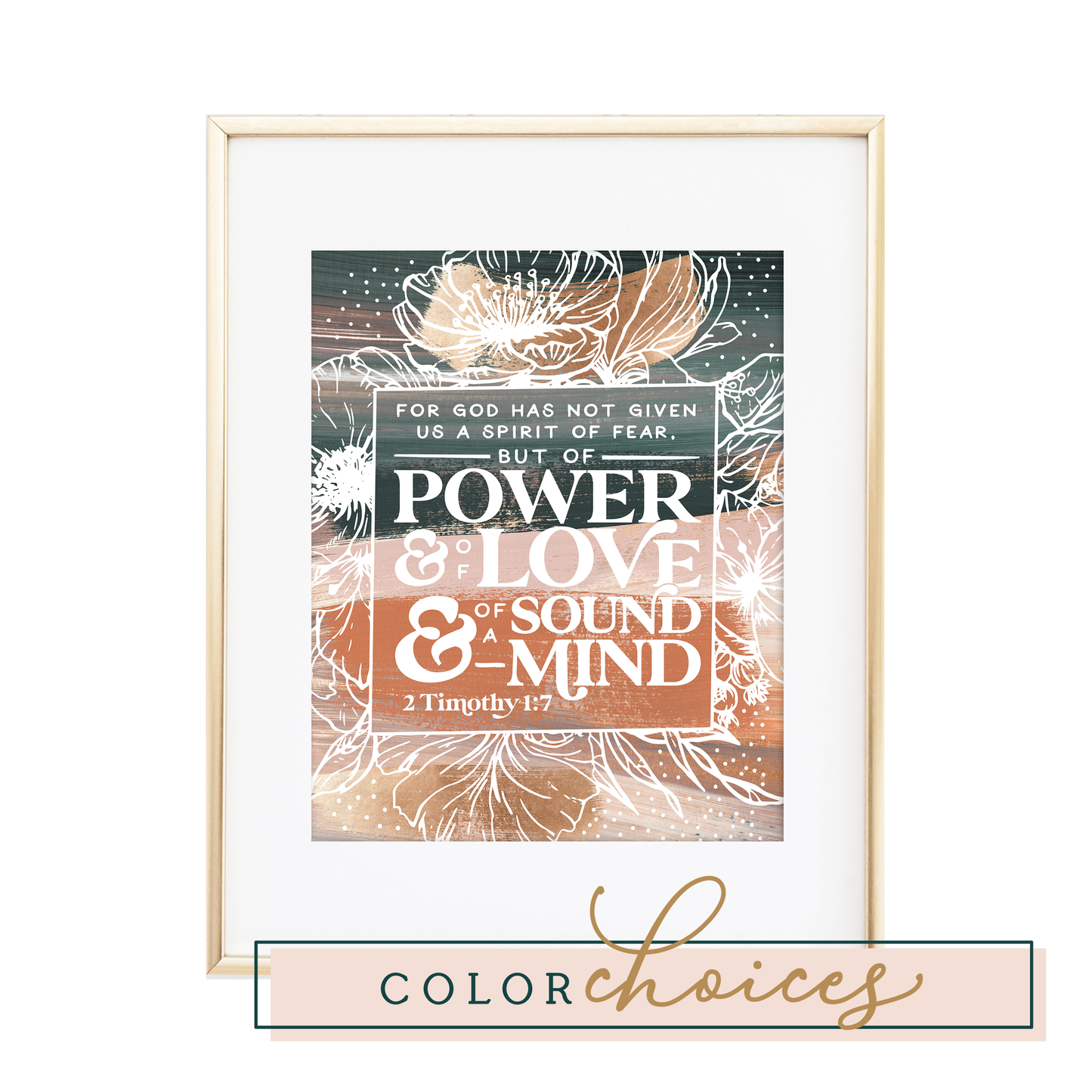 2 Timothy 1:7 Print