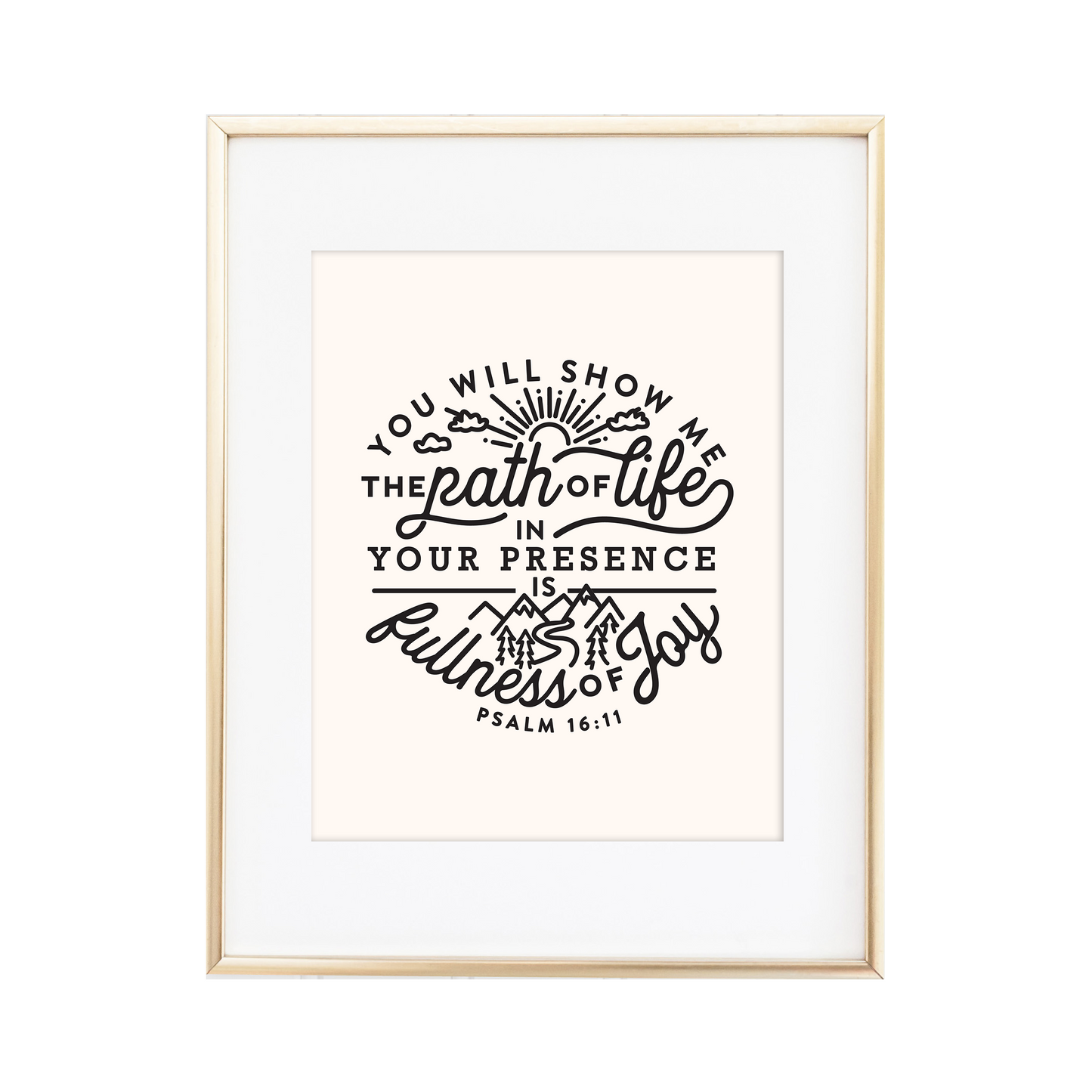 Fullness of Joy Psalm 16:11 Print