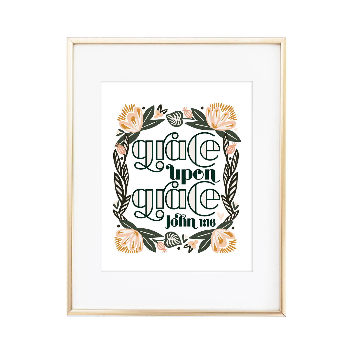 Grace Upon Grace - John 1:16 Print
