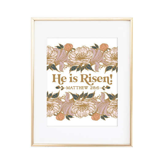 He is Risen Matthew 28:6 Print