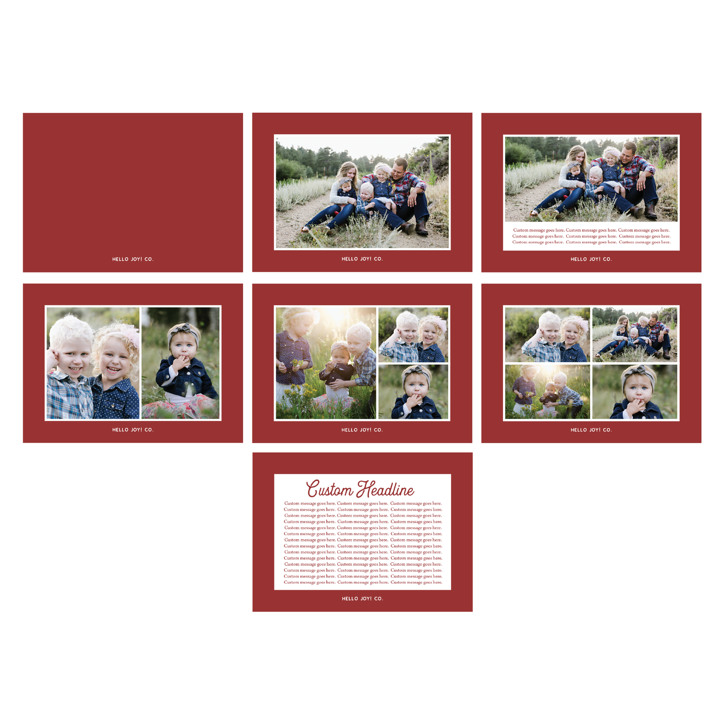 Joy & Love Greeting Card Printable