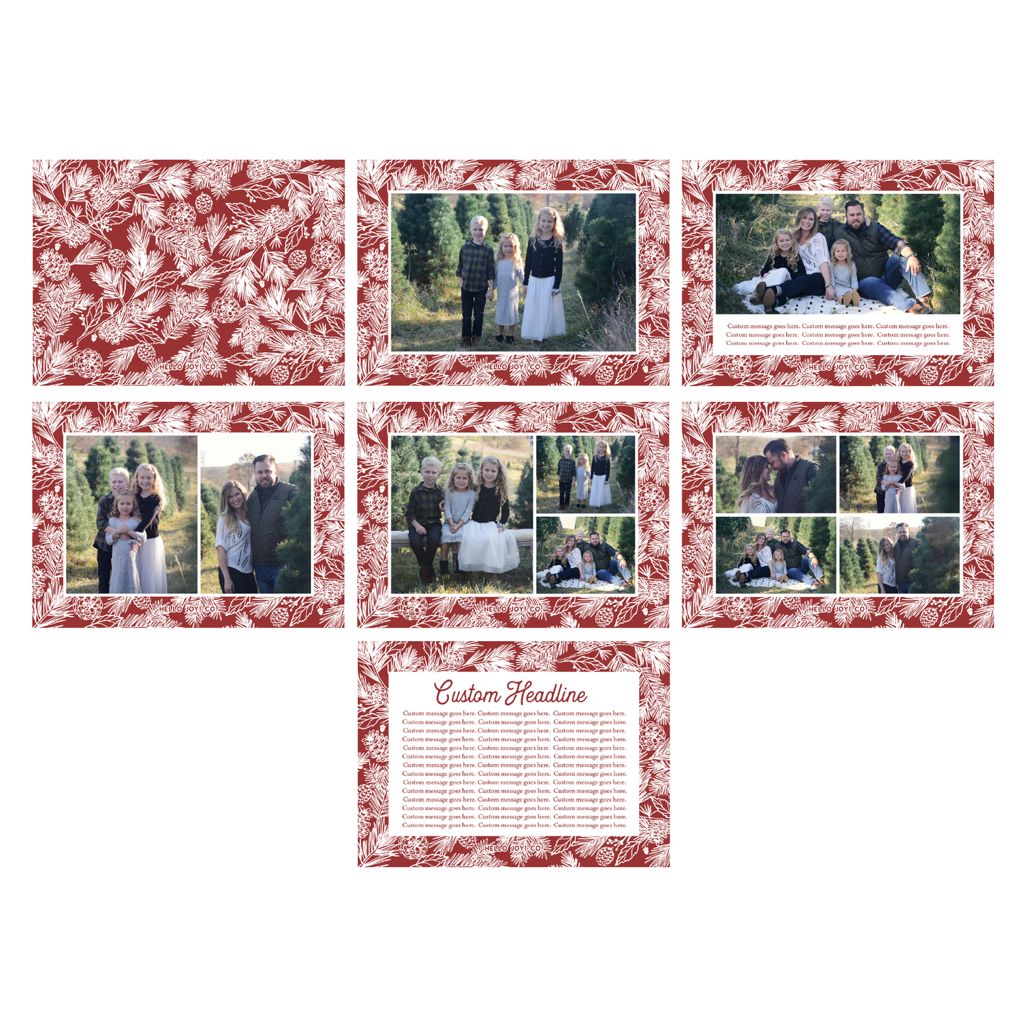 White Pine Greeting Card Printable