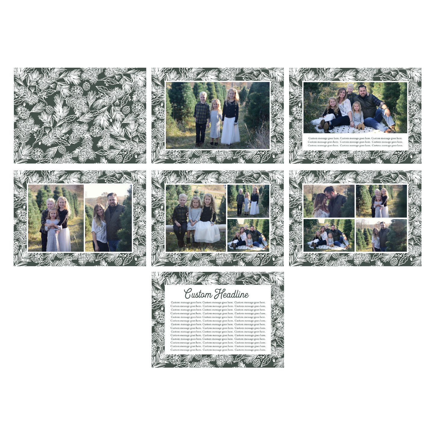 White Pine Greeting Card Printable