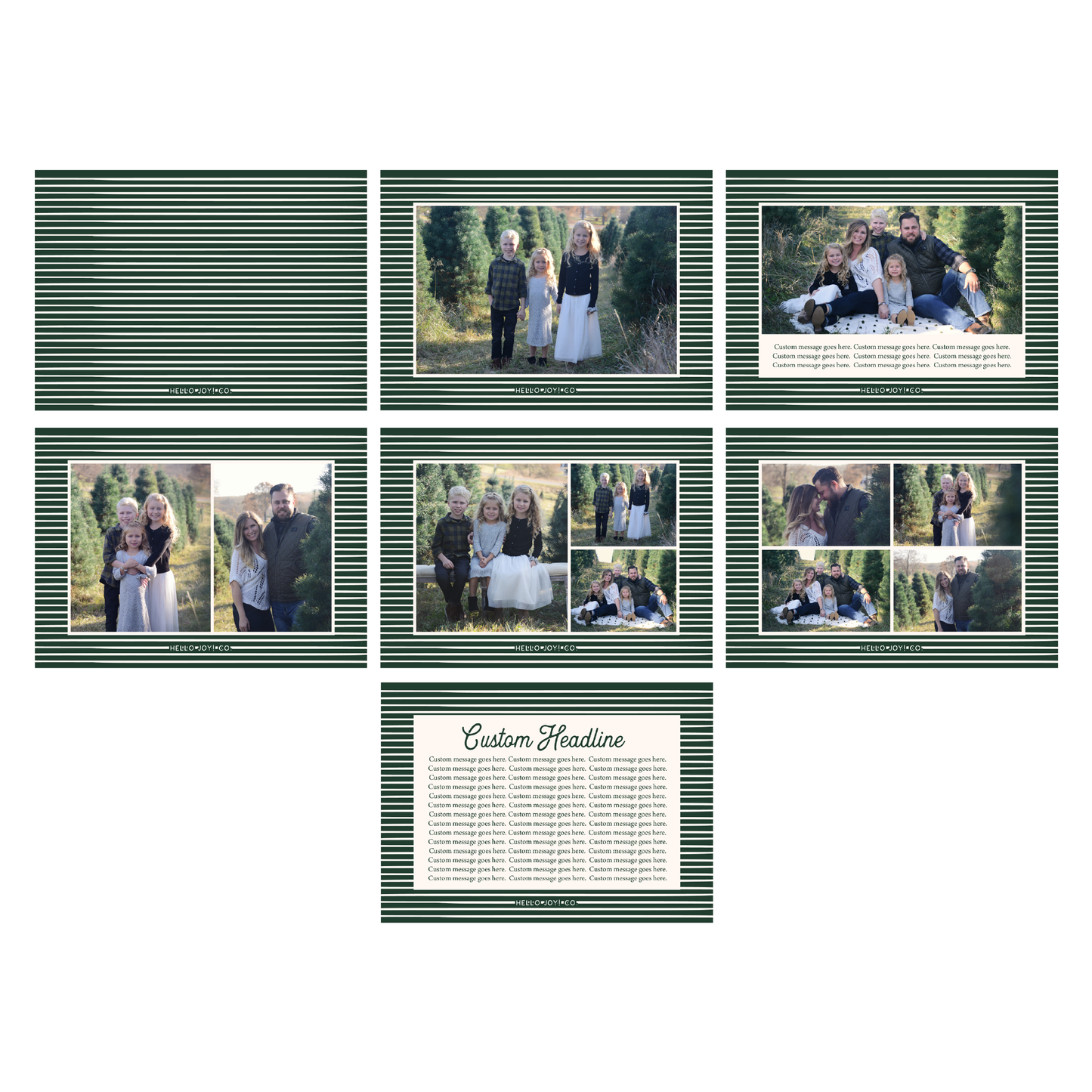 O Holy Night Greeting Card Printable - Forest