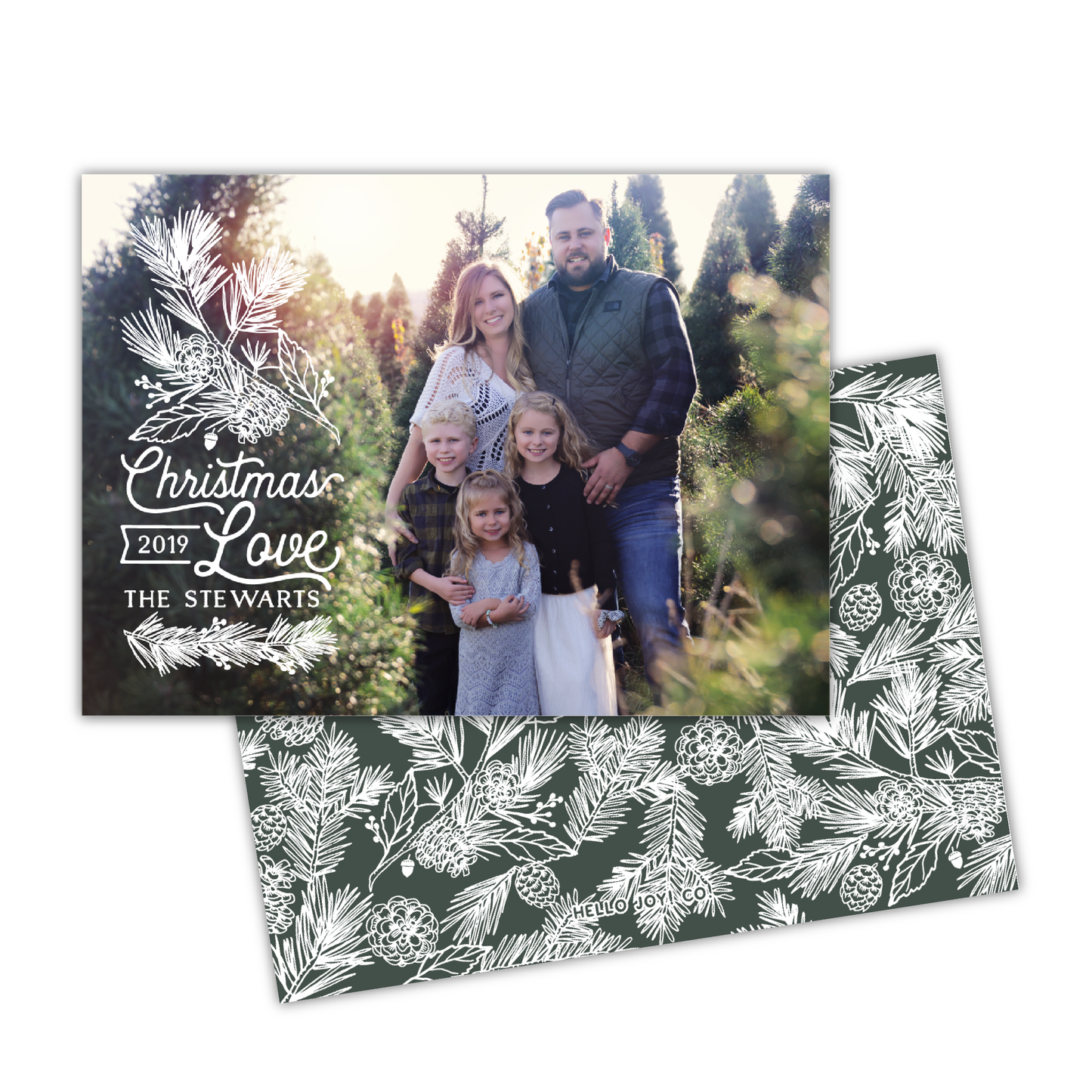 White Pine Greeting Card Printable