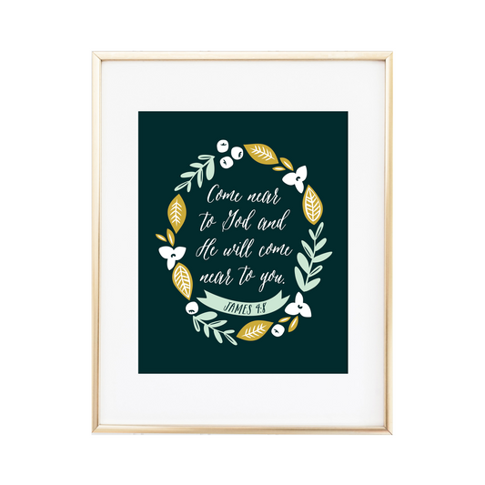James 4:8 Print