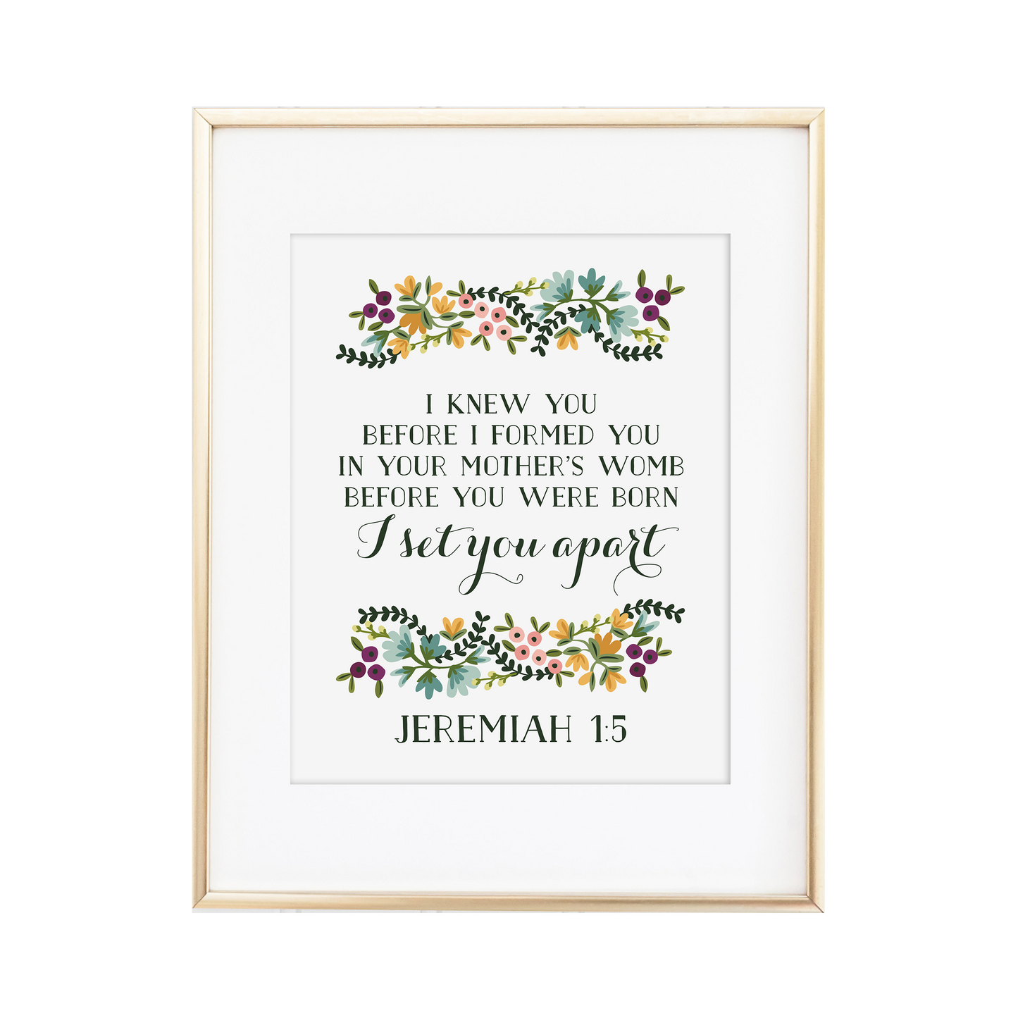 Jeremiah 1:5 Print