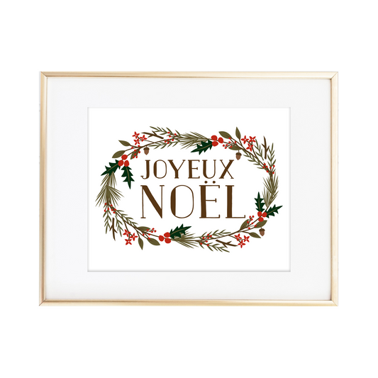 Joyeux Noel Print