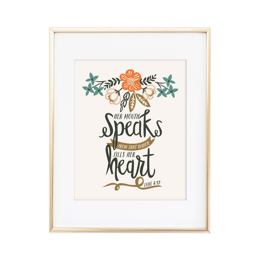 Luke 6:45 Print