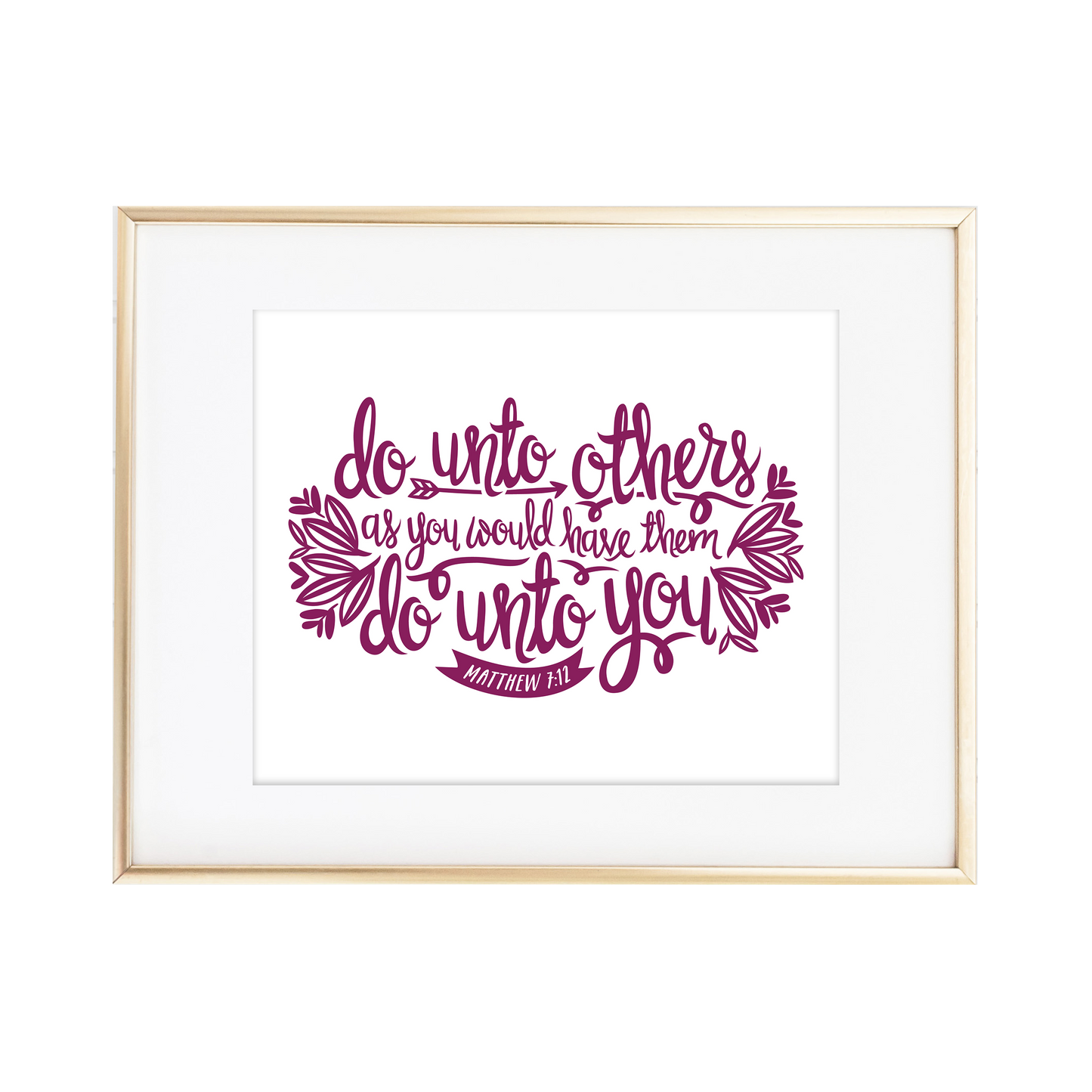 The Golden Rule - Matthew 7:12 Print