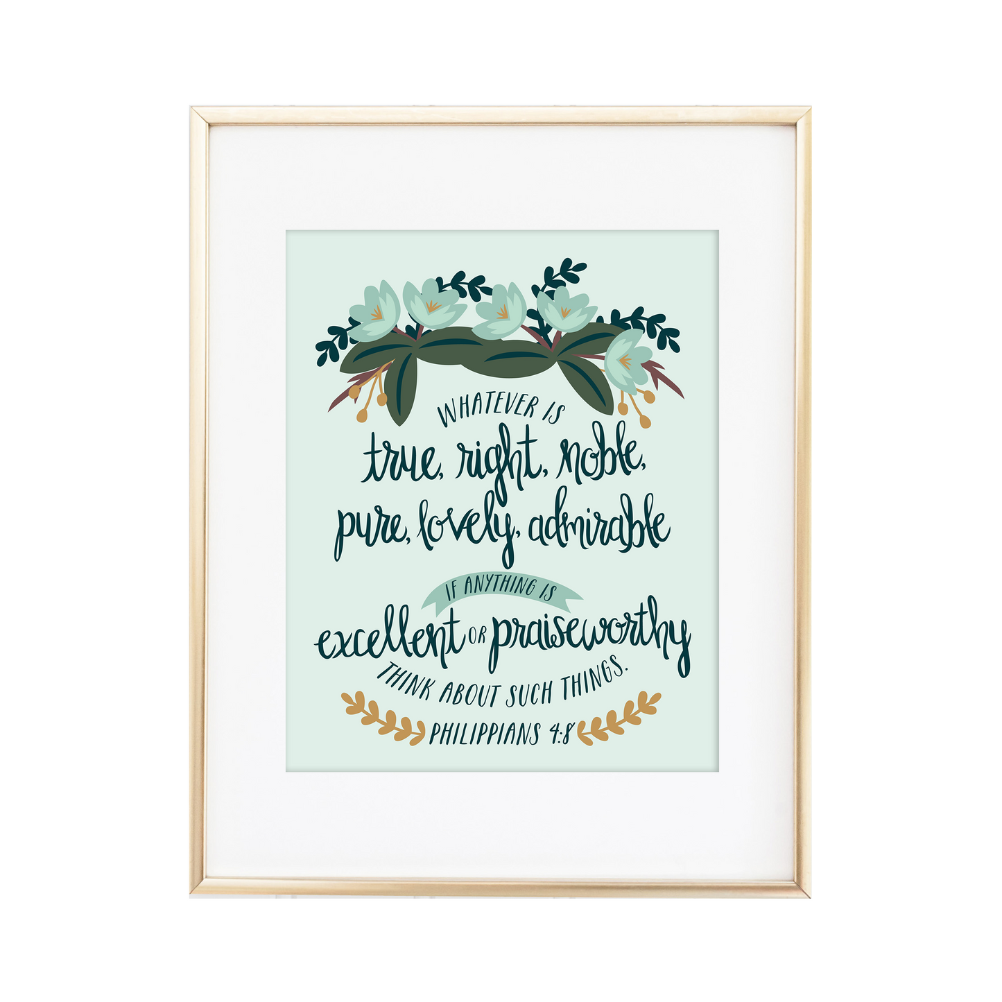 Philippians 4:8 Print